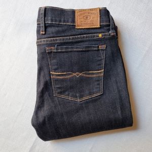 Lucky Brand Charlie Baby Boot Crop Dark Blue Jean Size 4/27